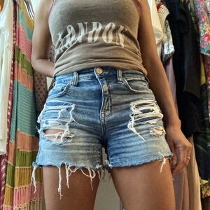 Jean Shorts and Crop Top Bundle
